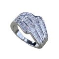 wholesale S925 Sterling Silver Wide Zircon Row Diamond Inlaid High-End Luxury Ring for Women, Premium Live Stream-0-4