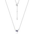 wholesale 925 Silver Wholesale Japanese and Korean New Fashion Minimalist Cultured Alexandrite Necklace Collarbone Chain Light Luxury Style-0-5