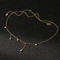 wholesale S925 Silver Nalan Fresh Sweet Ins Style Small Unique Design Exquisite Minimalist 5-Diamond Necklace Y01849-0-3