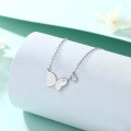wholesale 925 Sterling Silver Bow Pendant Necklace with 3D Design, European and American Fashion, High-End Women's Collarbone Chain for Wholesale-0-2