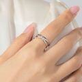wholesale S925 Sterling Silver Three-Circle Wrapped Ring with Luxurious and Fashionable Design for Daily Wear-0-2