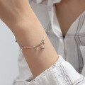 wholesale 925 Sterling Silver Palace-style Hollow Bell Bracelet Anklet for Best Friend, Niche Luxury Elegant Jewelry S6535-0-2