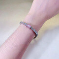 wholesale Sterling Silver 6*8mm Icy Cut Pink Diamond Bracelet, Simple, Stylish, and Trendy, Hot Seller in Europe and America for by Zhuozhifan-0-3