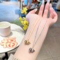 wholesale S925 Sterling Silver Pumpkin Gourd Necklace for Women, Fashionable, Luxurious, Vintage, Niche Design, High-End Collarbone Necklace-0-3