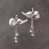 wholesale 999 Sterling Silver Vintage Gourd Ruyi Tassel Pendant DIY Accessories Necklace Cord Silver Jewelry Parts-gourd tassel