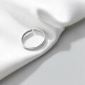 wholesale S925 silver Korean-style minimalist elegant smooth single-loop ring, fresh summer line jewelry J9025-0-2