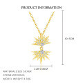 wholesale S925 Sterling Silver Cross-Border Sunflower Earrings with Zircon, Light Luxury, Minimalist, and Versatile-0-4