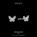 Alloy Micro-Pave Zircon Butterfly Ear Cuff-0-4