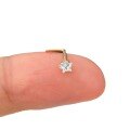 wholesale 925 Sterling Silver Star-shaped Zircon Nose Ring For Women-0-4