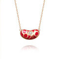 wholesale S925 Sterling Silver Maker's Korean Style Hit 89 Out of 10 Necklace Fashion Minimalist Small Red Bean Niche Design Collarbone Chain-0-4