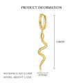 wholesale S925 Sterling Silver Minimalist Snake Earrings For Women, Versatile And Chic With An Design-0-6
