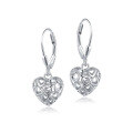 wholesale S925 Sterling Silver Cross-Border Amazon Best-Selling Hollow Heart Stud Earrings for Women,-0-4