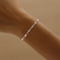 wholesale Brass Square Zirconia Classic Elegant Amazon Best-selling Zircon-encrusted Trendy Unique Versatile Bracelet-0-1