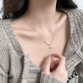 wholesale Fine Silver Maker S999 Rupert's Teardrop Minimalist Pendant Necklace for Women, Small Batch Design, Elegant and Sophisticated Collarbone Piece-0-3