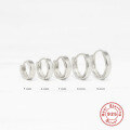 wholesale S925 Sterling Silver minimalist glossy hoop earrings, INS style,-0-4