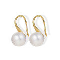 wholesale S925 Sterling Silver Shell Pearl Earrings Light Luxury Versatile Ear Clips Small Design Sense Ins Earrings for Women-0-8