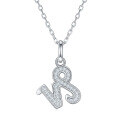 wholesale S925 Silver New Classic Twelve Zodiac Signs Series Pendant with D Color Moissanite, Unisex Necklace-0-8