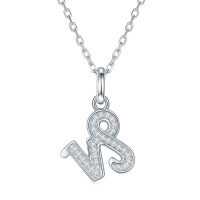 wholesale S925 Silver New Classic Twelve Zodiac Signs Series Pendant with D Color Moissanite, Unisex Necklace-Capricorn (0.15ct)  925 silver