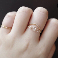 wholesale 925 Sterling Silver 21 Summer New Japanese Minimalist Versatile Sparkling White Topaz Ring, Ethereal and Aloof Style Hand Accessory-Brilliant White Topaz Ring Size 10