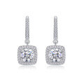 wholesale S925 Sterling Silver Moissanite Long Drop Earrings New Style Live Selling Earrings Panyu Silver Jewelry Wholesale-0-4