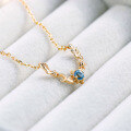 wholesale S925 Gold Plated 14k Japanese Small Fresh Sweet Style Jewelry Wholesale Daily Wear Collarbone Chain-0-1
