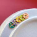 wholesale 925 Sterling Silver Ancient Method Silver Gold-Plated Accessories Enamel Five Emperor Coins Peace Knot Kangxi Qianlong Beads DIY Handmade Braided Cord-0-1