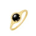 wholesale Metal: Circular Engraved Garnet Ring and Black Onyx Pendant, Aget*22 Winter New Collection-0-4