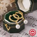 wholesale S925 Sterling Silver Small Round Smooth Pearl Ear Hoops, Ear Clasps, European and American Cross-Border Hot-Selling Elegant Ear Jewelry-0-3