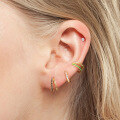 wholesale S925 Sterling Silver Double-Layer Diamond-Studded Ear Cuff, Creative and Luxurious-0-1