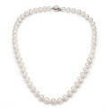 Metal Freshwater Pearl Necklace, Mother's Day Gift-0-8