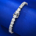 wholesale S925 Silver 05ct High-Carbon Diamond Extremely Minimalist Luxury Trendy Full Diamond High-End Sense Bracelet-0-0