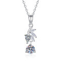 S925 Silver Moissanite Mini Pearl Necklace, Wholesale Luxury Style-0-3