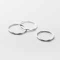 wholesale S925 Sterling Silver Irregular Wave Line Geometric Minimalist Small Ring R00293-0-0