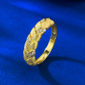 wholesale S925 Silver Italian Craft Wheat Weave Brushed Ring, Same Style as Xiaohongshu, for Daily Wear-0-2