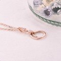 wholesale 18K Rose Gold Diamond Pendant AU750 Set Necklace, 14K Yellow Gold Pendant, 9K White Gold Moissanite Jewelry for Women-0-3