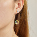 wholesale 925 Sterling Silver Original Niche Cold Enamel Drip Glaze Long Vintage Chinese Style Earrings for Women Wholesale-0-3