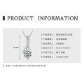 S925 Silver 3-Carat D Color Moissanite Teardrop Necklace Geometric Choker-0-21