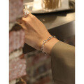 wholesale S925 Sterling Silver Korean Version Ins Indie Design Minimalist Style Personalized Simple Chain Textured Bracelet for Women-0-2