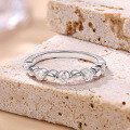 wholesale 18K gold-plated S925 sterling silver 30mm moissanite eternity ring, ins-style moissanite women's ring-0-1