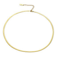 wholesale S925 Sterling Silver Adjustable Snake Chain Fashion Trend Retro Style Niche Jewelry Christmas Gift Bracelet Necklace-Necklace - Gold - 0.25cm wide 925 silver