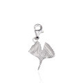 wholesale Metal S925 Silver DIY Accessories Ginkgo Leaf Pendant Unisex Three Lives Fortunate Cross-border New Jewelry Accessories-0-4