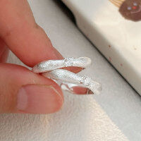 wholesale S925 Sterling Silver Chihheng Korean Style Flash Zirconia Ring for Women, New Edition Light Luxury Minimalist High-End Ring-Sterling silver