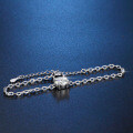 Sterling Silver Moissanite Four-Prong Ins Style Luxury Fashion Bracelet, Fine Craftsmanship, Factory Direct, Dropshipping-0-1