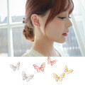 wholesale S925 Silver Butterfly Earrings for Women, Korean Style Fashion Small Fresh Hollow Rose Gold Small Butterfly Earrings E4470-0-0