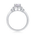 wholesale 925 Silver Women's Small Design Ins Style Moissanite Ring, Cross-Border Best-Selling Ring That Does Not Fade-0-4