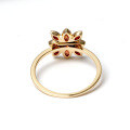 wholesale 925 Sterling Silver Plated Gold Vintage Pomegranate Ring Women's Jewelry Source Manufacturer Wholesale-0-2