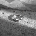 wholesale 925 Sterling Silver Adjustable Open Ring For Women, Chic Waterdrop Design, Unique Fashion Hand Accessory-0-5