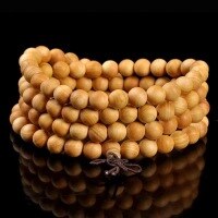 wholesale Metal material 108 beads natural Thuja sutchuenensis Buddhist prayer bead bracelet, old stock high oiliness plain beads for couples, handheld literary play accessory-One (about 6 mm 108 pieces)