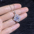 S925 Sterling Silver Cross-Border Moissanite Necklace, Wholesale Jumping Heart-0-1