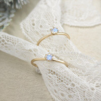 wholesale Pure Silver Gold Plated, Duli Japanese Minimalist Ring Natural Blue Moonstone Single Diamond Band Gift for Women Wholesale Jewelry-Natural Blue Moonstone Sterling Silver Ring  US Size 6